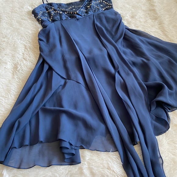 BCBGMAXAZRIA blue dress - Picture 2 of 7